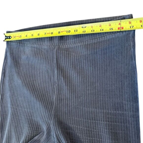 Aerie Groove On Velour High Waisted Flare Pants Womens Size XL Gray - Picture 12 of 14
